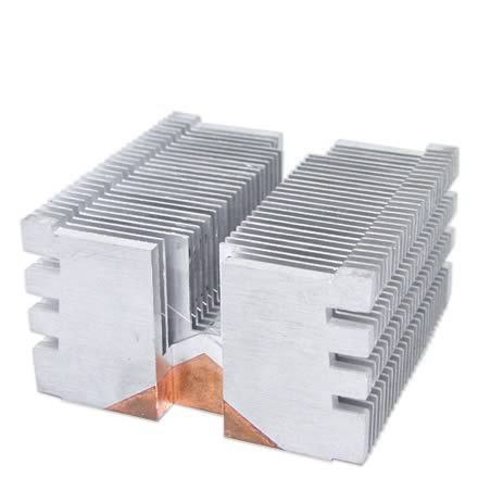 aluminum plug copper heatsink