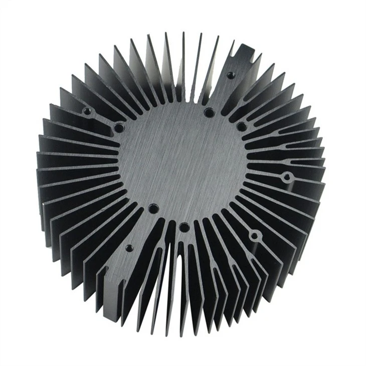 Aluminum Cylindrical Heatsink Extrusion