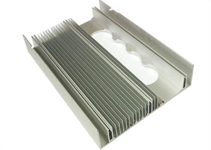 Extruded Aluminum Heat Sink With CNC Machining For Photovoltaic Inverter