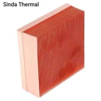 구리 스카이빙 핀 방열판