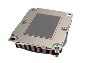 구리 지퍼 핀 증기 챔버 2U 서버 LGA3647 좁은 용 팬이있는 활성 CPU 방열판