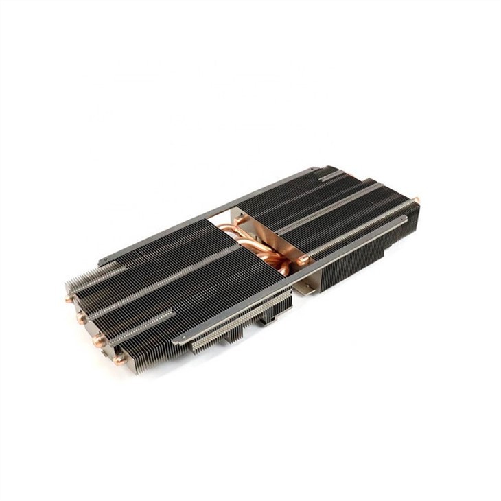 Aluminum Zipper Fin Heat Pipe GPU Heat Sink