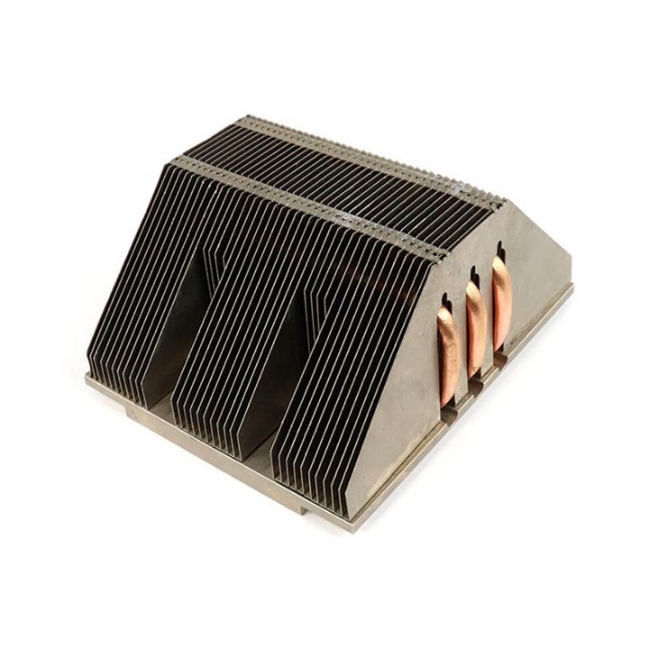 Aluminum Zipper Fin Heat Pipe GPU Heat Sink